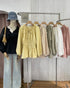 Ladies Casual Ruffle Neckline Long Sleeves Blouse